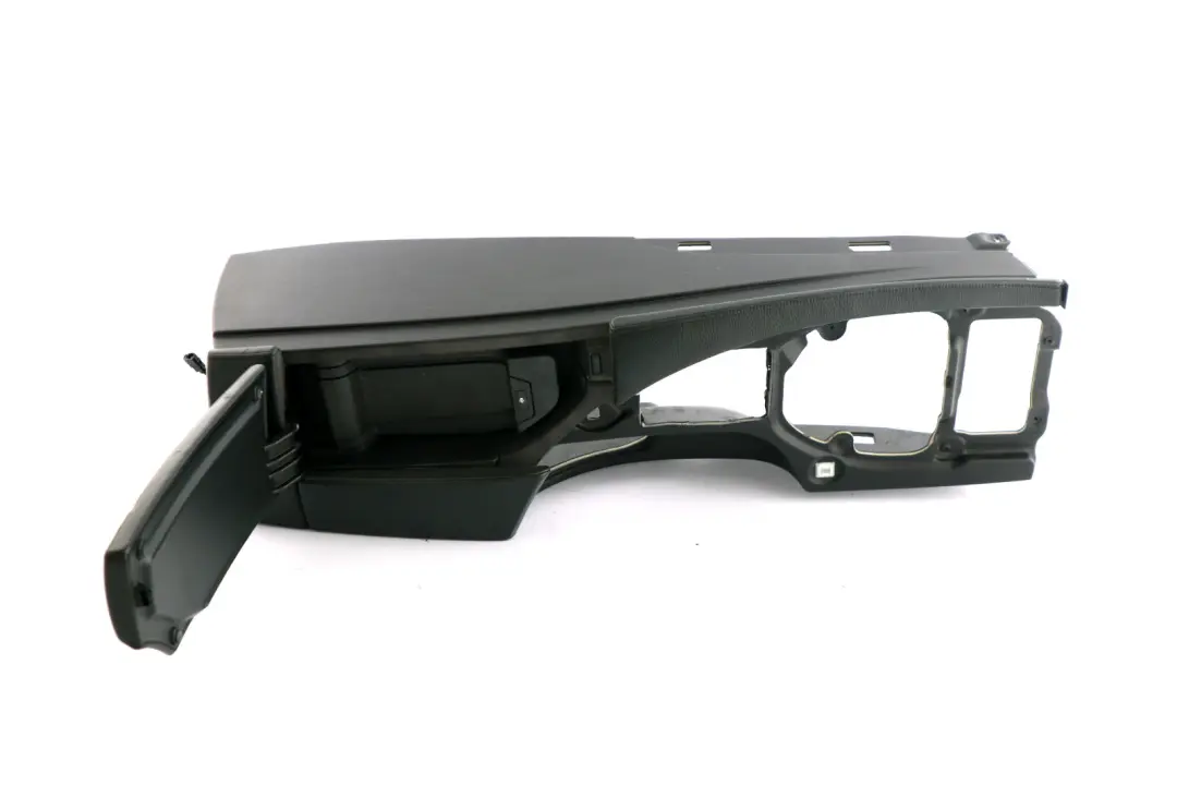BMW 5 Series E60 E61 4 Black Centre Console Leather Armrest Part - SKU rhd-9191801-4 - Part number 9191801