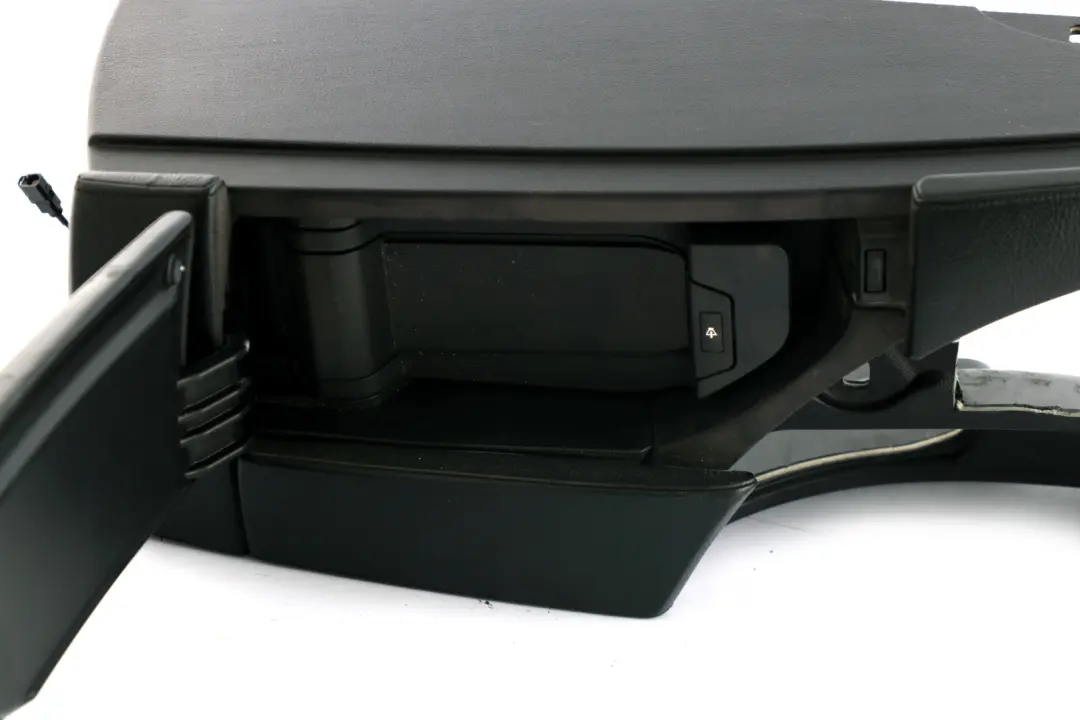 Centre Console Leather Armrest Part to BMW 5 Series E60 E61 4 Black with Part number 9191801 BMW 5 Series E60 E61 4 Black Centre Console Leather Armrest Part - SKU rhd-9191801-4 - Part number 9191801