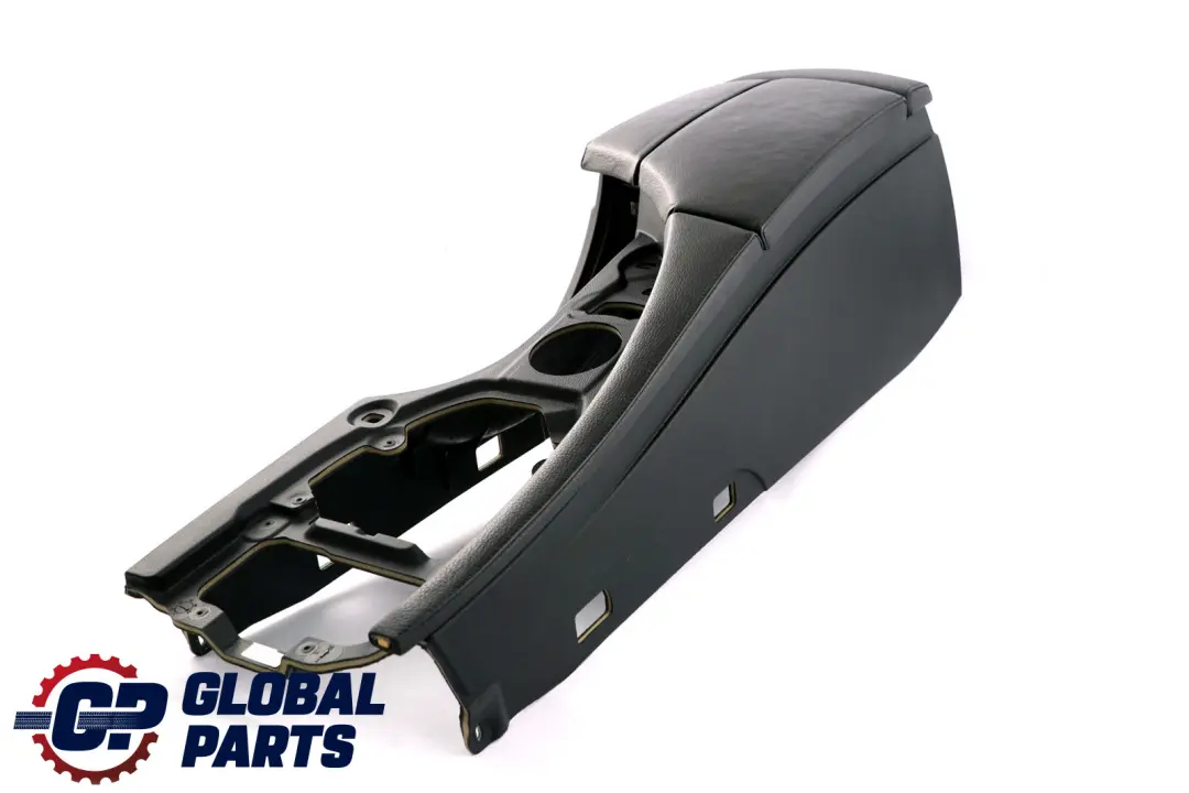 BMW 5 Series E60 E61 LCI Black Split Slide Centre Console Leather Armrest Part - SKU rhd-9191801-6 - Part number 9191801