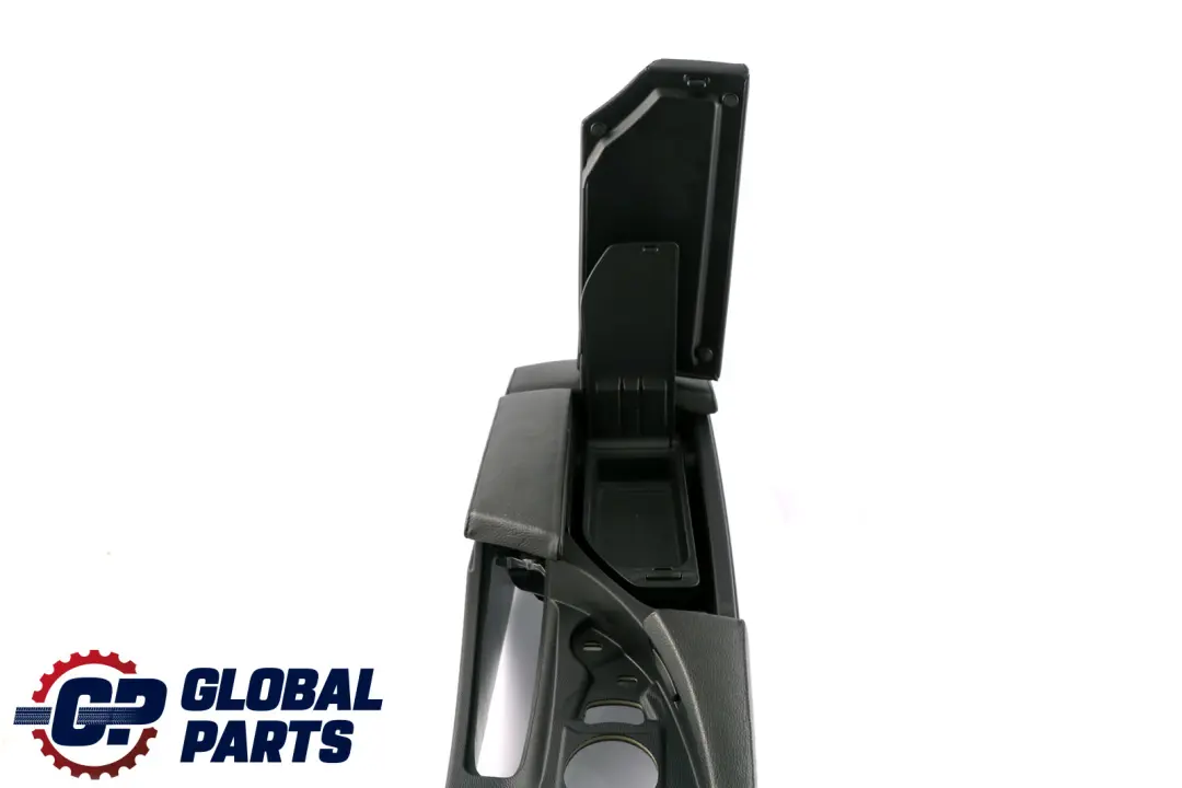 BMW 5 Series E60 E61 LCI Black Split Slide Centre Console Leather Armrest Part - SKU rhd-9191801-6 - Part number 9191801