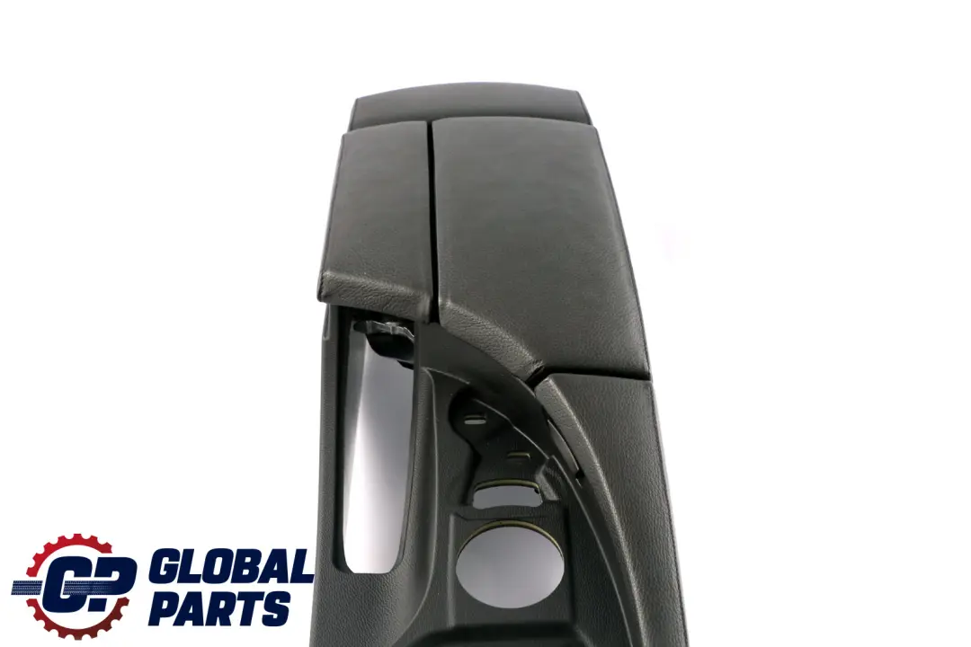 BMW 5 Series E60 E61 LCI Black Split Slide Centre Console Leather Armrest Part - SKU rhd-9191801-6 - Part number 9191801