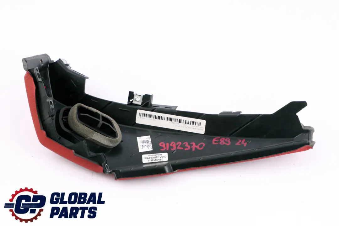 BMW Z4 Series E89 Roadster Cover Glove Box Glovebox Trim Panel Korallrot Red - SKU rhd-9192370 - Part number 9192370