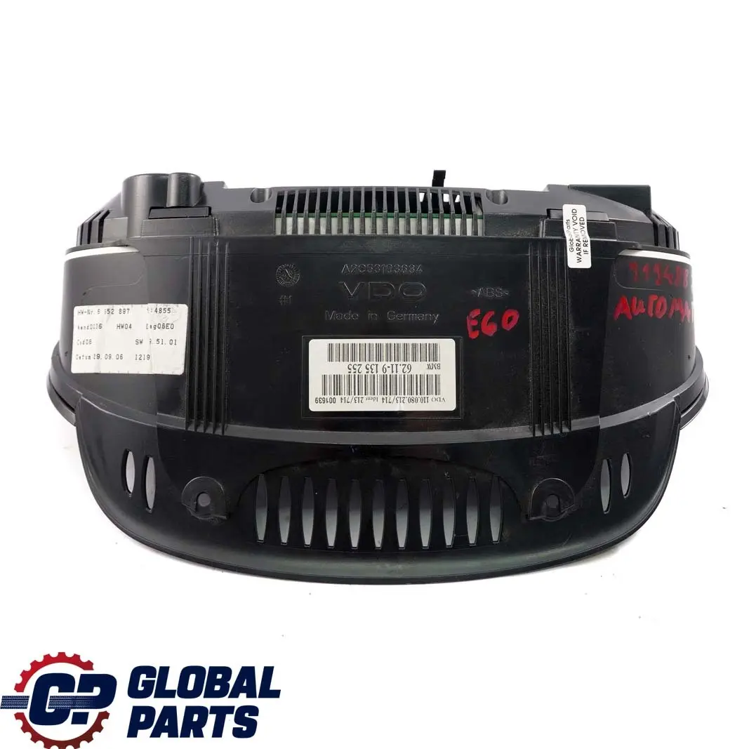 BMW 5 Series E60 E61 Instrument Cluster Speedo Clocks MPH Automatic - SKU rhd-9194882 - Part number 9194882