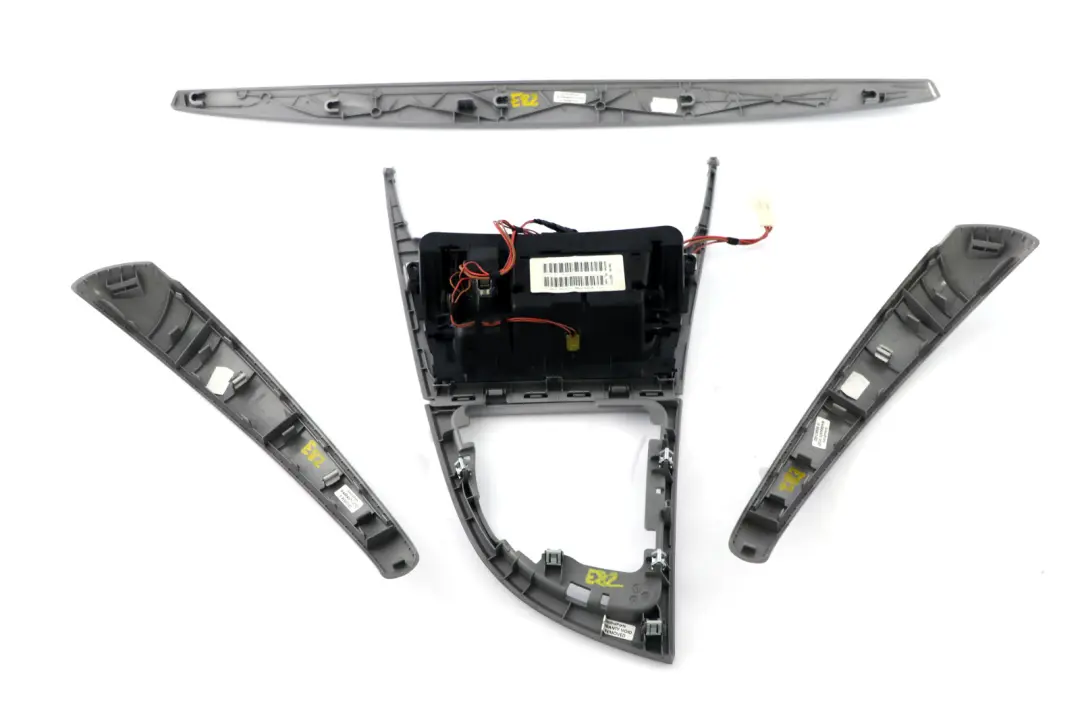 Set Ashtray Trim Cover Dashboard Dash Satinsilber Matt to BMW 1 Series E81 E82 E88 with Part number 9197190 BMW 1 Series E81 E82 E88 Set Ashtray Trim Cover Dashboard Dash Satinsilber Matt - SKU rhd-9197190 - Part number 9197190