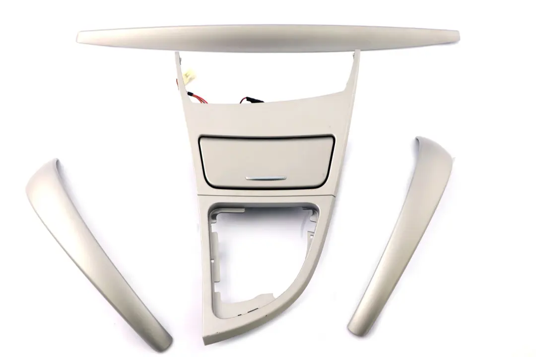 Set Ashtray Trim Cover Dashboard Dash Satinsilber Matt to BMW 1 Series E81 E82 E88 with Part number 9197190 BMW 1 Series E81 E82 E88 Set Ashtray Trim Cover Dashboard Dash Satinsilber Matt - SKU rhd-9197190 - Part number 9197190