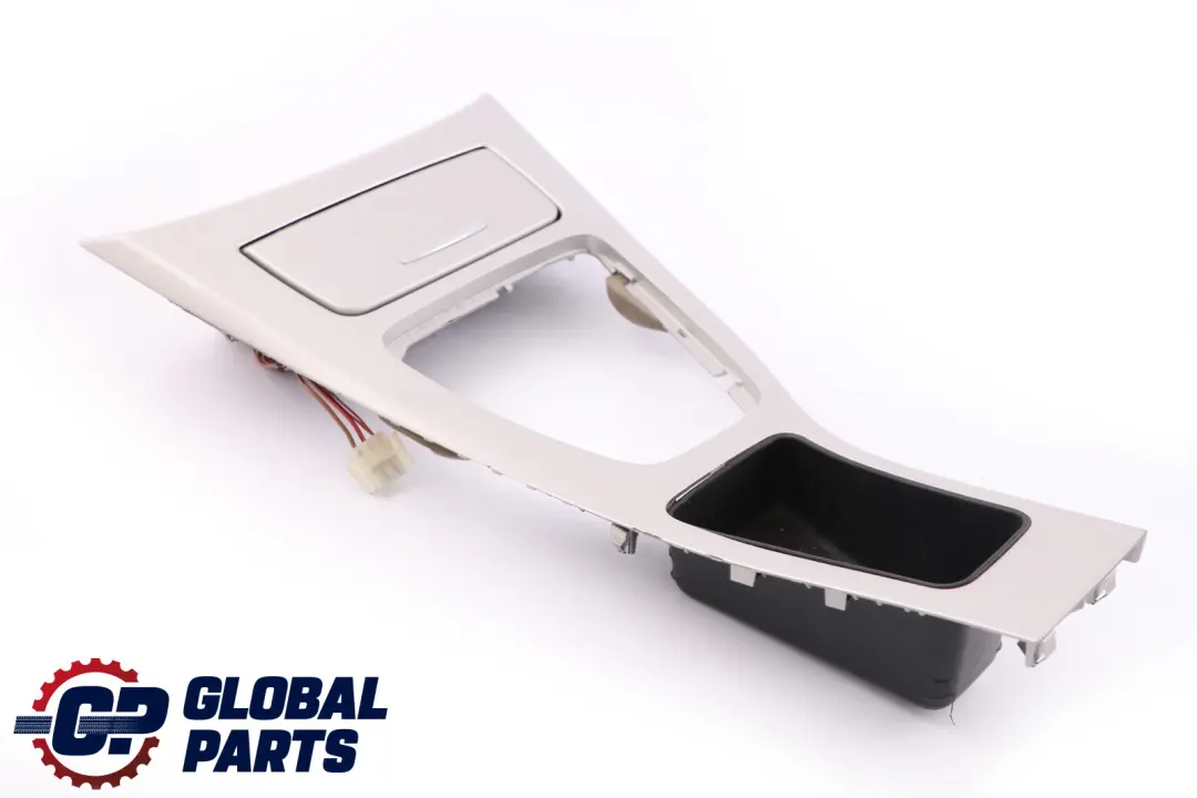 BMW 3 Series 6 E90 LCI Cover Centre Console Trim Ash Front Satinsilber Silver - SKU rhd-9197237-6 - Part number 9197237