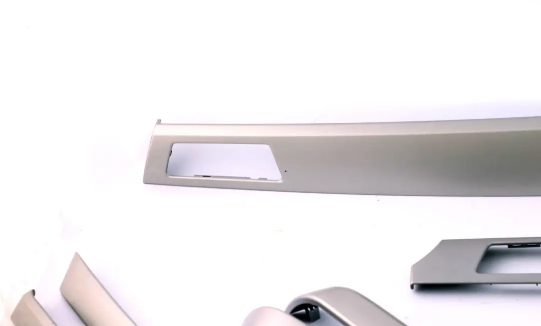 Set Trim Dashboard Console Strip Satin Silber Silver to BMW 3 Series E90 E91 LCI with Part number 9197278 BMW 3 Series E90 E91 LCI Set Trim Dashboard Console Strip Satin Silber Silver - SKU rhd-9197278 - Part number 9197278