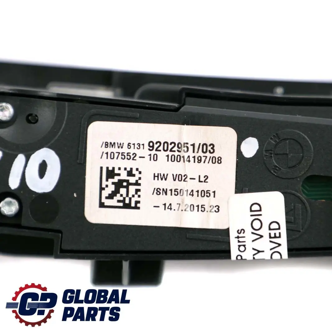 Operating Unit Centre Console Switch to BMW 5 6 Series F10 F11 F12 with Part number 9202951 BMW 5 6 Series F10 F11 F12 Operating Unit Centre Console Switch - SKU rhd-9202951 - Part number 9202951