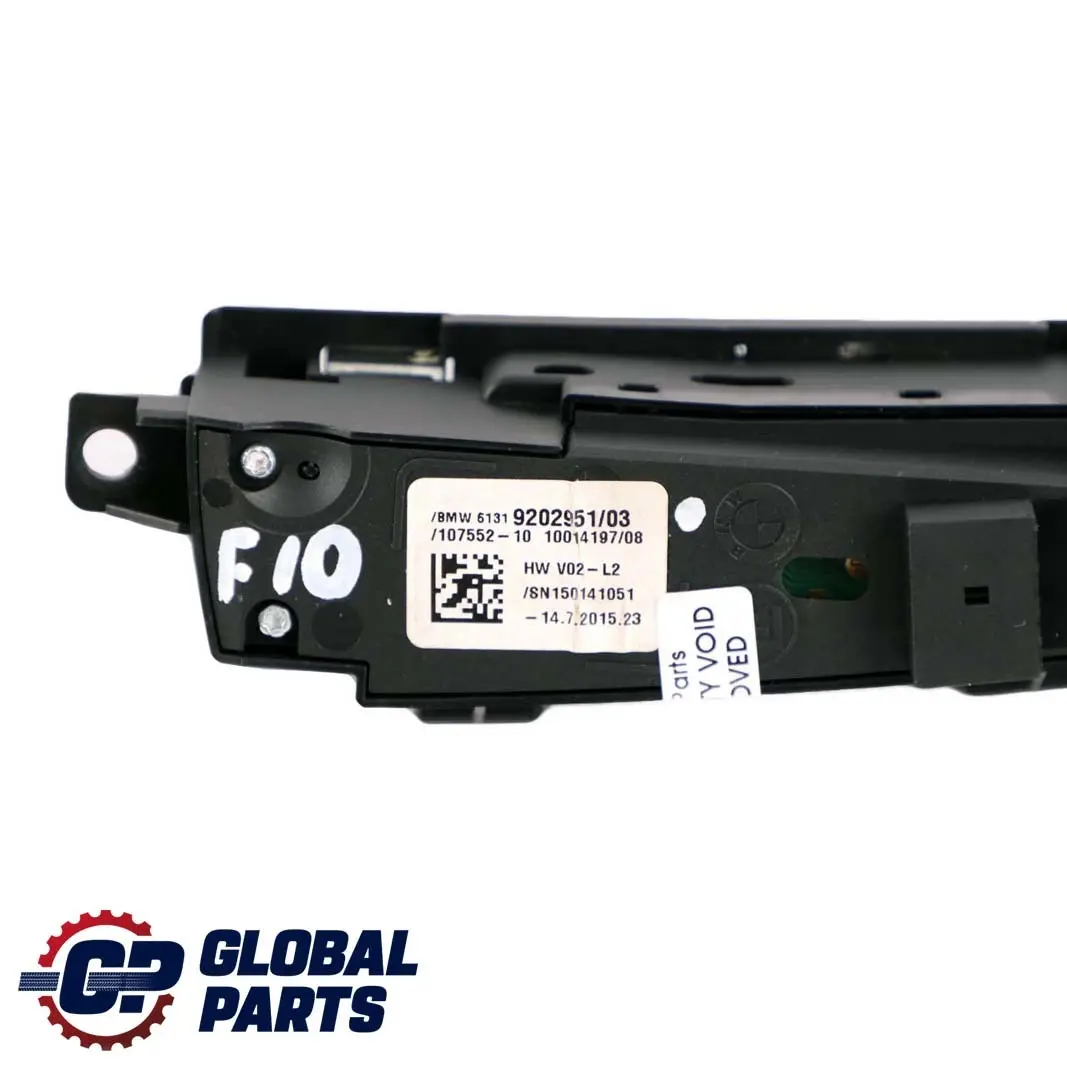 BMW 5 6 Series F10 F11 F12 Operating Unit Centre Console Switch - SKU rhd-9202951 - Part number 9202951