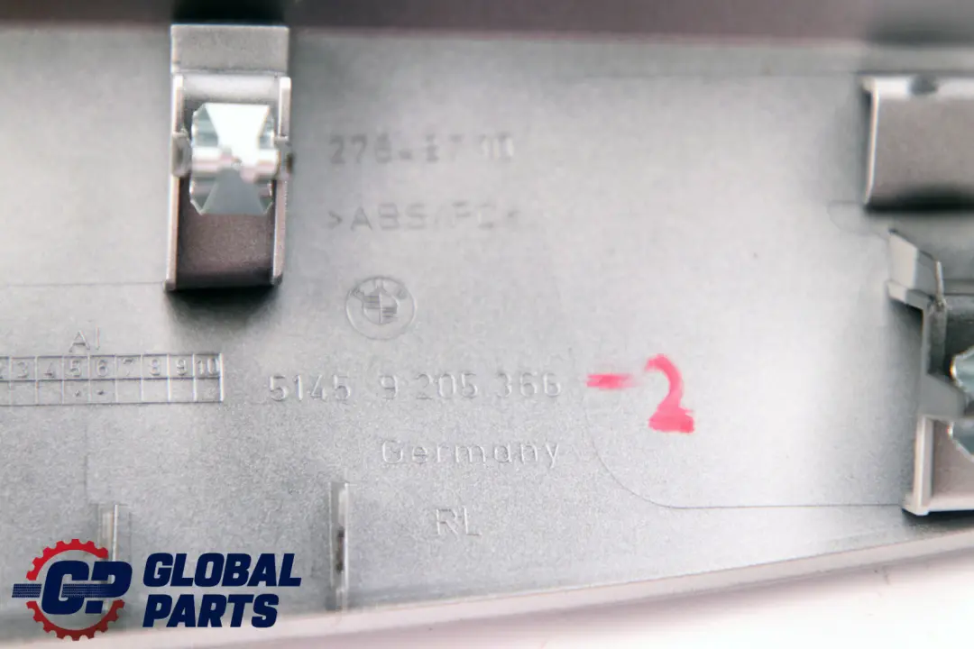 Interior Decor Trim Panel Dashboard Cover Satinsilber Silver to BMW 1 Series 2 F20 with Part number 9205366 BMW 1 Series 2 F20 Interior Decor Trim Panel Dashboard Cover Satinsilber Silver - SKU rhd-9205366-2 - Part number 9205366