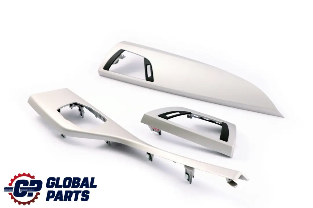 Set Interior Decor Trim Dashboard Cover Satinsilber Silver to BMW 1 Series 3 F20 with Part number 9205366 BMW 1 Series 3 F20 Set Interior Decor Trim Dashboard Cover Satinsilber Silver - SKU rhd-9205366-3 - Part number 9205366