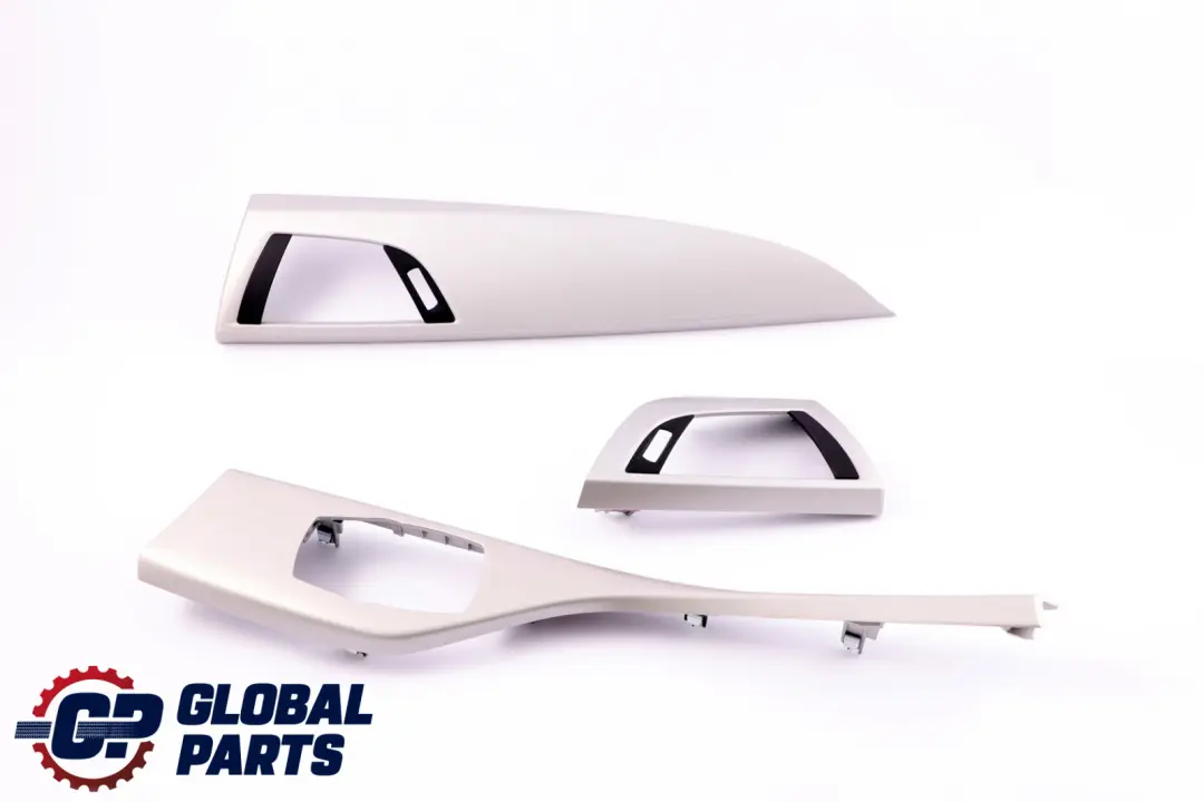 Set Interior Decor Trim Dashboard Cover Satinsilber Silver to BMW 1 Series 3 F20 with Part number 9205366 BMW 1 Series 3 F20 Set Interior Decor Trim Dashboard Cover Satinsilber Silver - SKU rhd-9205366-3 - Part number 9205366