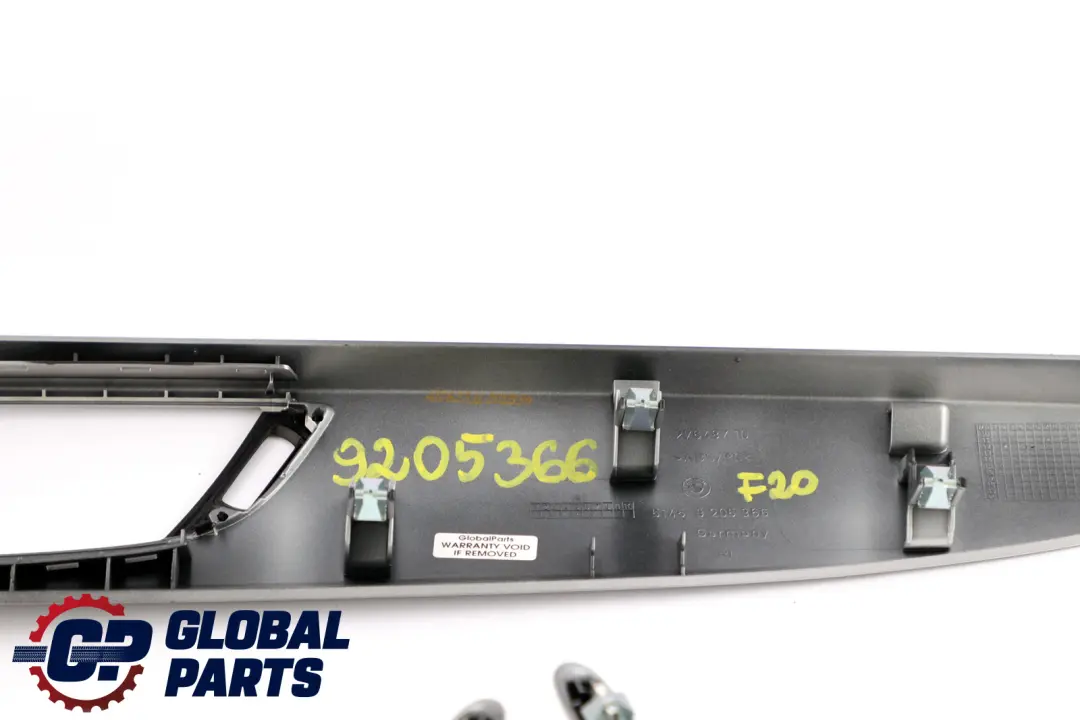 BMW 1 Series F20 Set Interior Decor Trim Door Handle Cover Satinsilber Silver - SKU rhd-9205366 - Part number 9205366