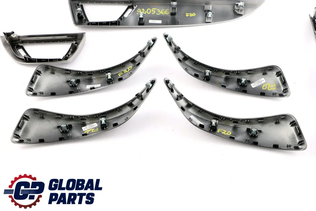 Set Interior Decor Trim Door Handle Cover Satinsilber Silver to BMW 1 Series F20 with Part number 9205366 BMW 1 Series F20 Set Interior Decor Trim Door Handle Cover Satinsilber Silver - SKU rhd-9205366 - Part number 9205366