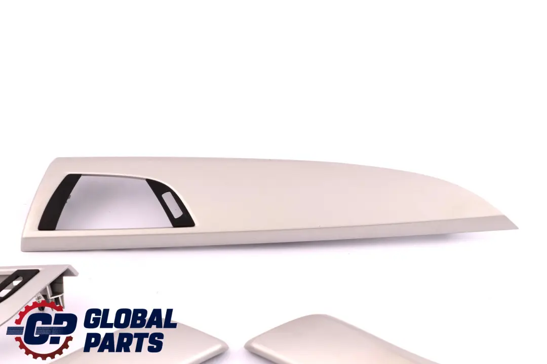 Set Interior Decor Trim Door Handle Cover Satinsilber Silver to BMW 1 Series F20 with Part number 9205366 BMW 1 Series F20 Set Interior Decor Trim Door Handle Cover Satinsilber Silver - SKU rhd-9205366 - Part number 9205366