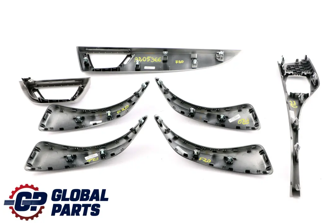 BMW 1 Series F20 Set Interior Decor Trim Door Handle Cover Satinsilber Silver - SKU rhd-9205366 - Part number 9205366