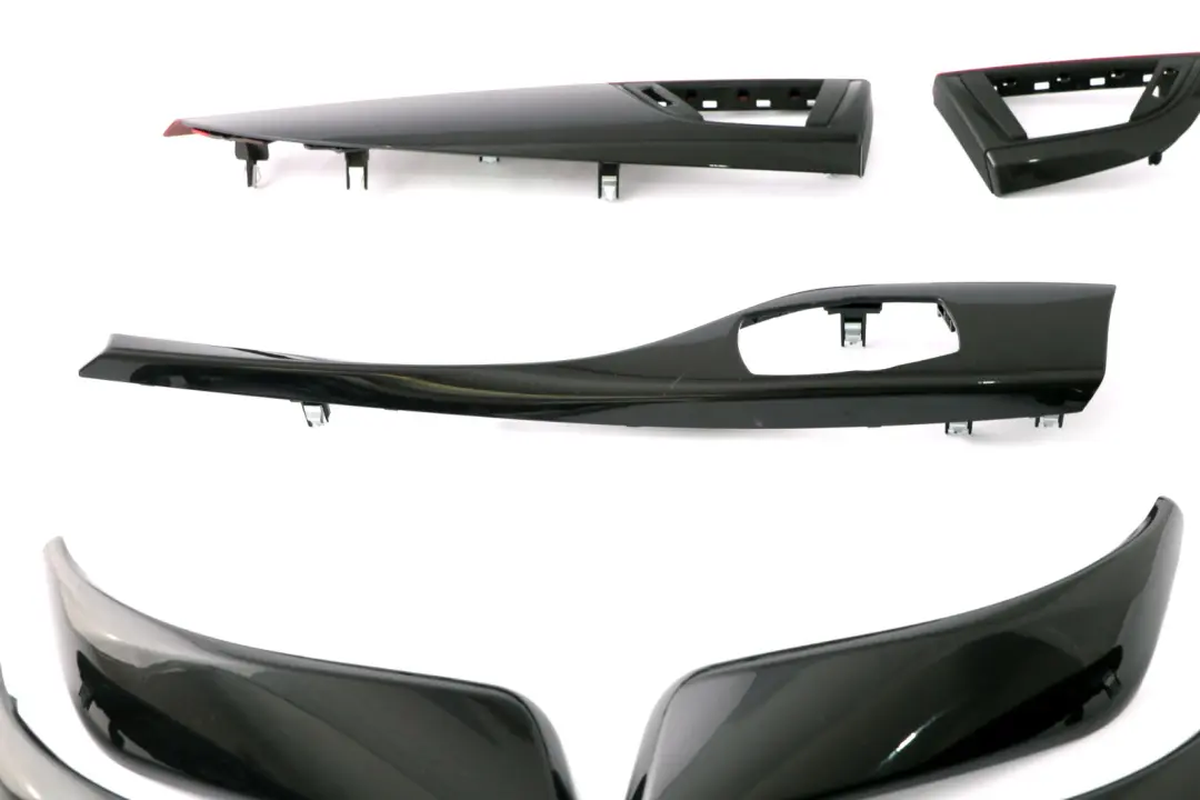 BMW 1 Series 2 F20 Set Trim Strip Dashboard Cover Black Glossy Korallrot Red - SKU rhd-9205370-2 - Part number 9205370