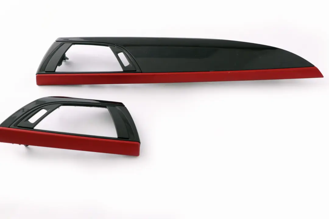 BMW 1 Series 2 F20 Set Trim Strip Dashboard Cover Black Glossy Korallrot Red - SKU rhd-9205370-2 - Part number 9205370