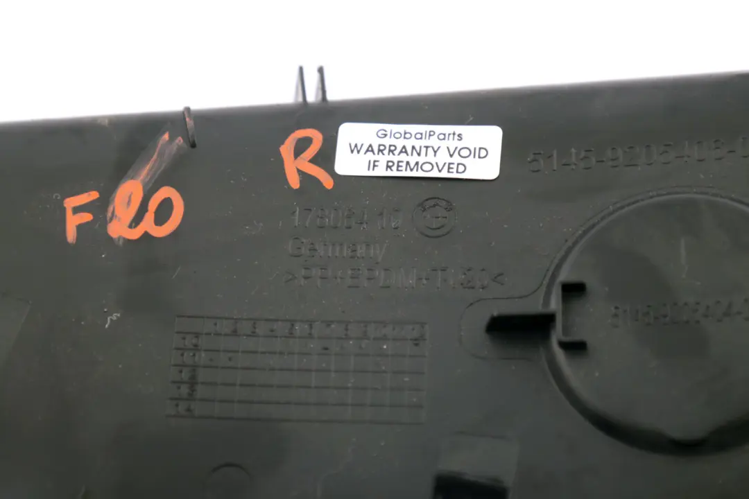 BMW 1 Series F20 LCI Cover Dashboard Right O/S - SKU rhd-9205406 - Part number 9205406