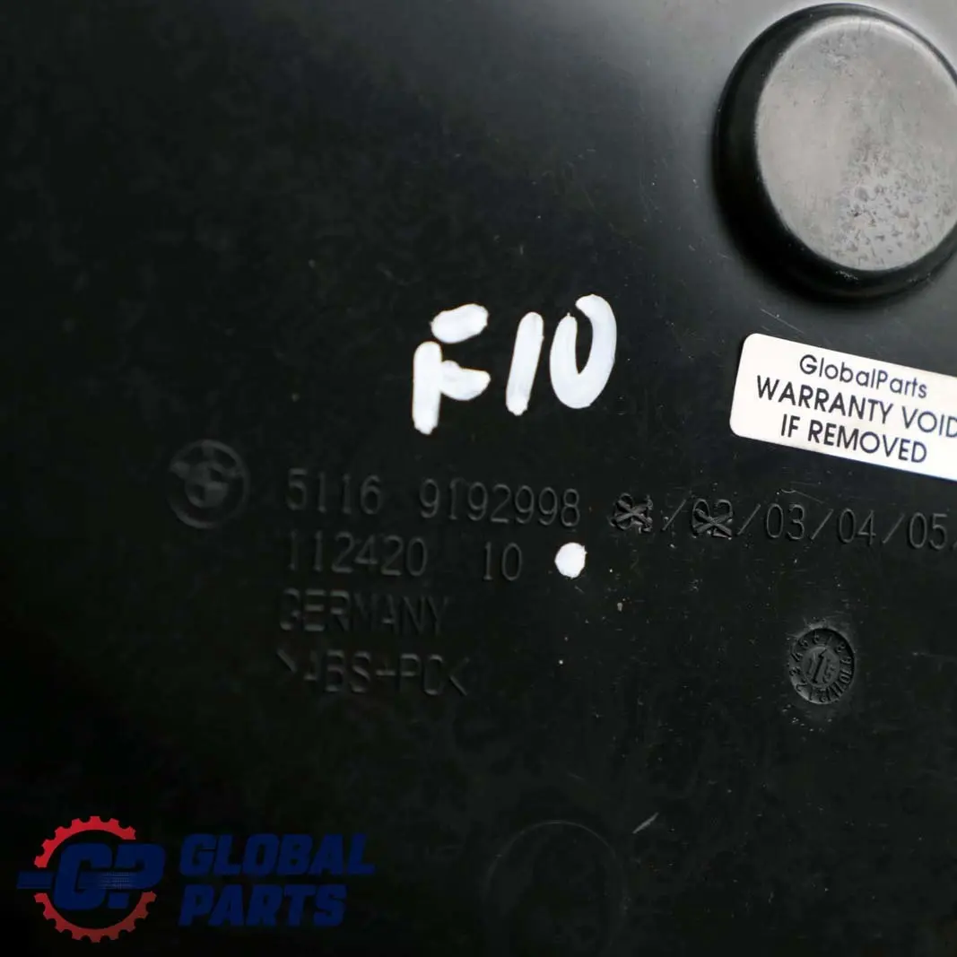 BMW 5 Series F10 F11 LCI Glove Storage Box Glovebox Oyster 9192998 - SKU rhd-9205984 - Part number 9205984