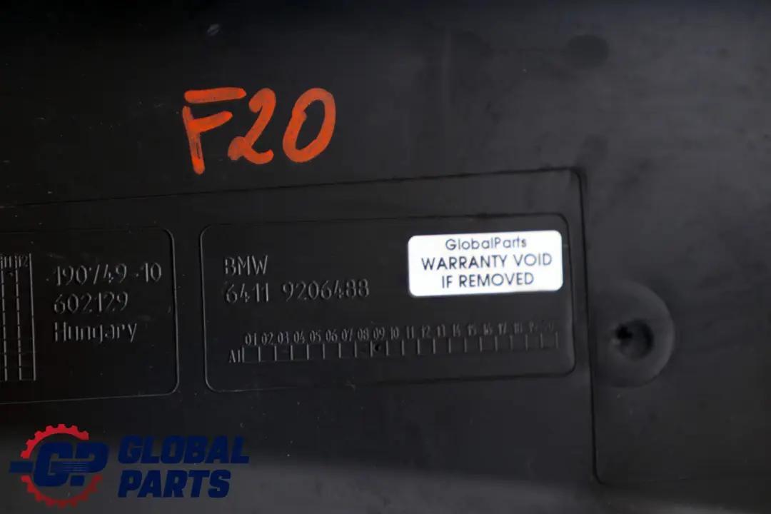 Attachment Partition Wall to BMW 1 2 3 4 Series F20 F21 F22 F30 F31 F32 F33 with Part number 9206488 BMW 1 2 3 4 Series F20 F21 F22 F30 F31 F32 F33 Attachment Partition Wall - SKU rhd-9206488 - Part number 9206488