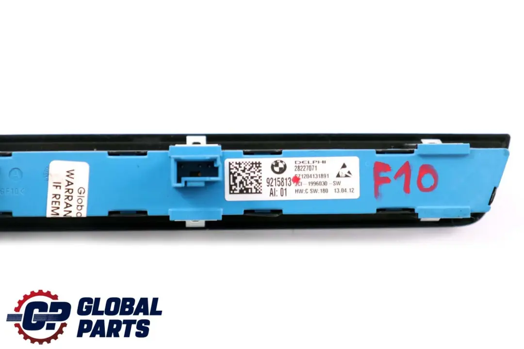 Memory Switch Control Button Panel to BMW 5 Series F10 F11 Seat with Part number 9215813 BMW 5 Series F10 F11 Seat Memory Switch Control Button Panel - SKU rhd-9215813 - Part number 9215813