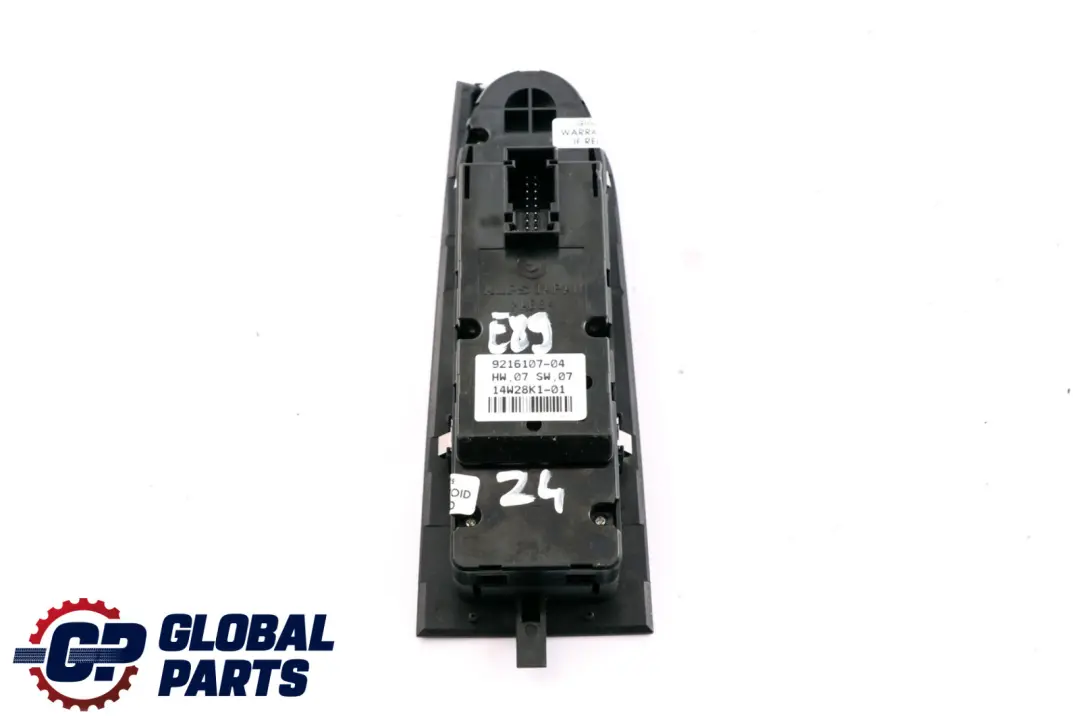 BMW Z4 Series E89 Cabrio Roadster Switch Window Lifter Driver's Side 9216107 - SKU rhd-9216107 - Part number 9177822