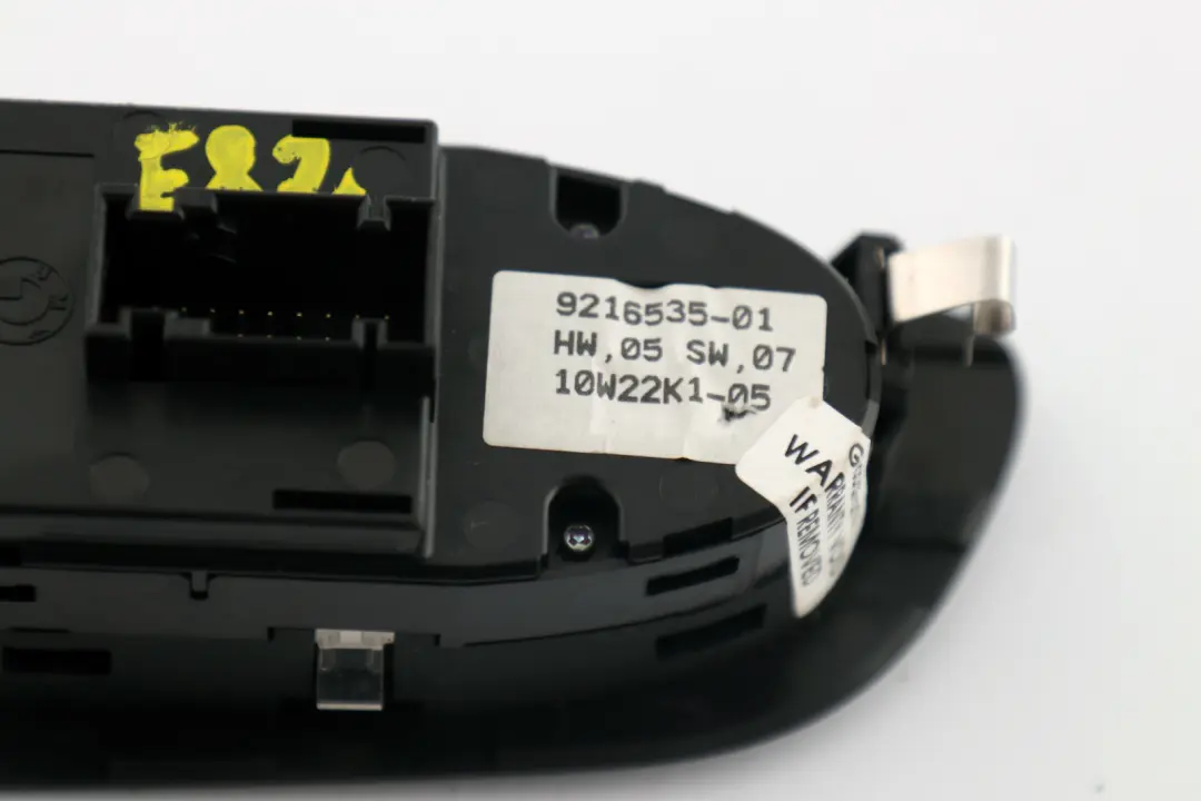 BMW 1 Series E81 E82 Switch Window Lifter Power Fold Right O/S Black - SKU rhd-9216535 - Part number 9216535