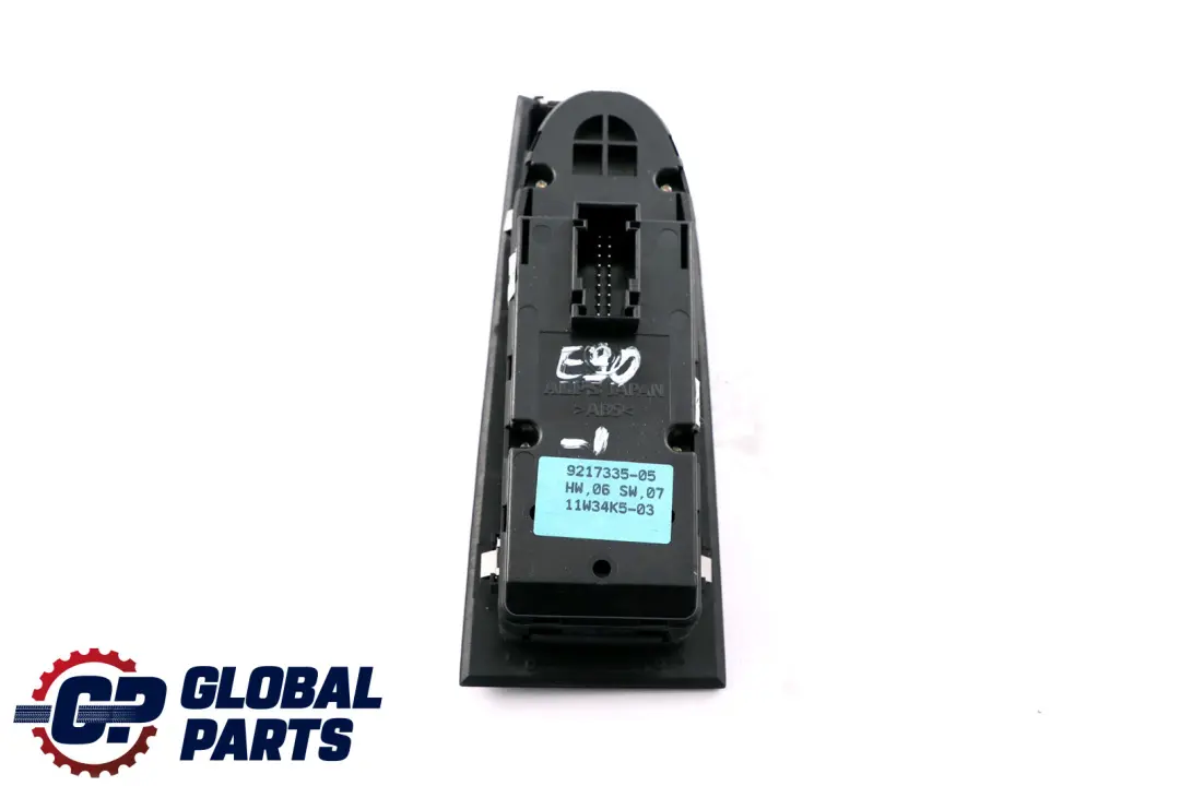 BMW 3 Series E90 E91 LCI Switch Window Lifter Driver's Side Black - SKU rhd-9217335-1 - Part number 9217335