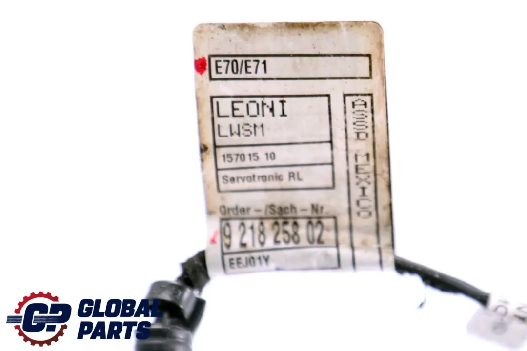 Cable Wiring Loom Set Servotronic to BMW X5 X6 Series E70 LCI E71 with Part number 9218258 BMW X5 X6 Series E70 LCI E71 Cable Wiring Loom Set Servotronic - SKU rhd-9218258 - Part number 9218258