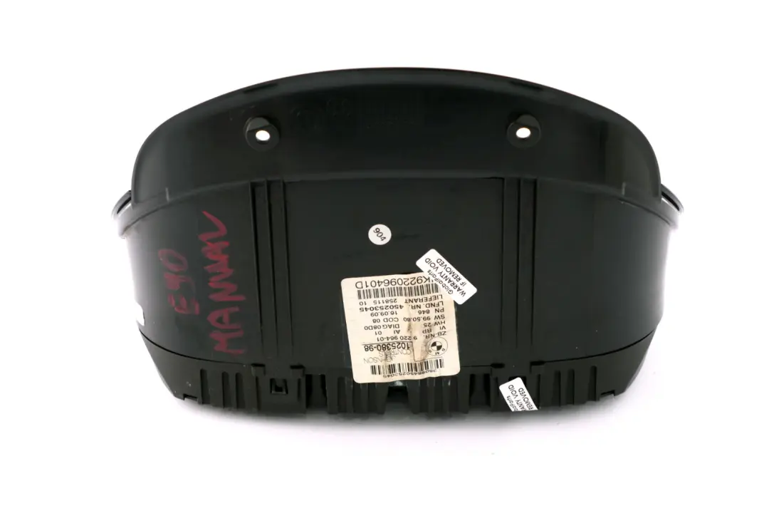 Instrument Cluster Speedo Clocks Diesel 9220964 to BMW 3 X1 Series E84 E90 E91 with Part number 6983488 BMW 3 X1 Series E84 E90 E91 Instrument Cluster Speedo Clocks Diesel 9220964 - SKU rhd-9220964 - Part number 6983488