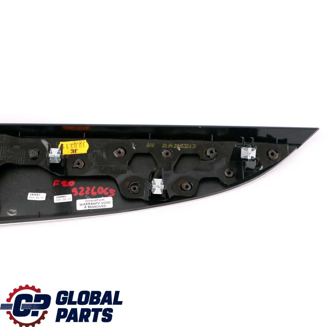 Decor Trim Instrument Panel Dashboard Cover Brushed Aluminium to BMW 1 F20 F21 with Part number 9226065 BMW 1 F20 F21 Decor Trim Instrument Panel Dashboard Cover Brushed Aluminium - SKU rhd-9226065 - Part number 9226065