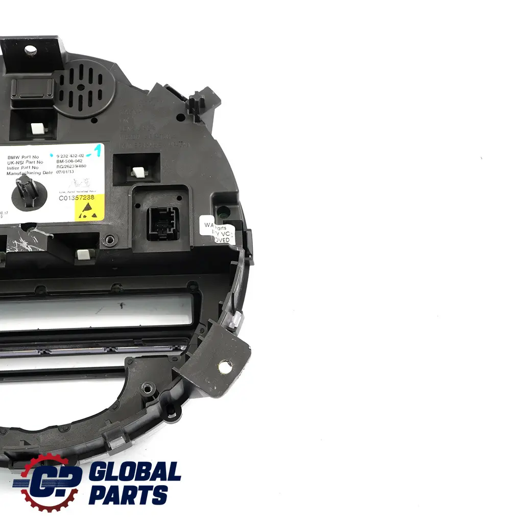 Instrument Cluster Speedo Meter Panel Automatic to MINI Cooper R55 R56 LCI with Part number 9232432 MINI Cooper R55 R56 LCI Instrument Cluster Speedo Meter Panel Automatic - SKU rhd-9232432-1 - Part number 9232432