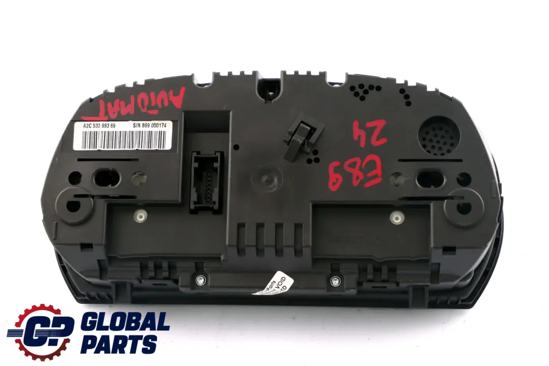 Instrument Cluster Petrol Speedometer Automatic to BMW Z4 Series E89 with Part number 9232482 BMW Z4 Series E89 Instrument Cluster Petrol Speedometer Automatic - SKU rhd-9232482 - Part number 9232482