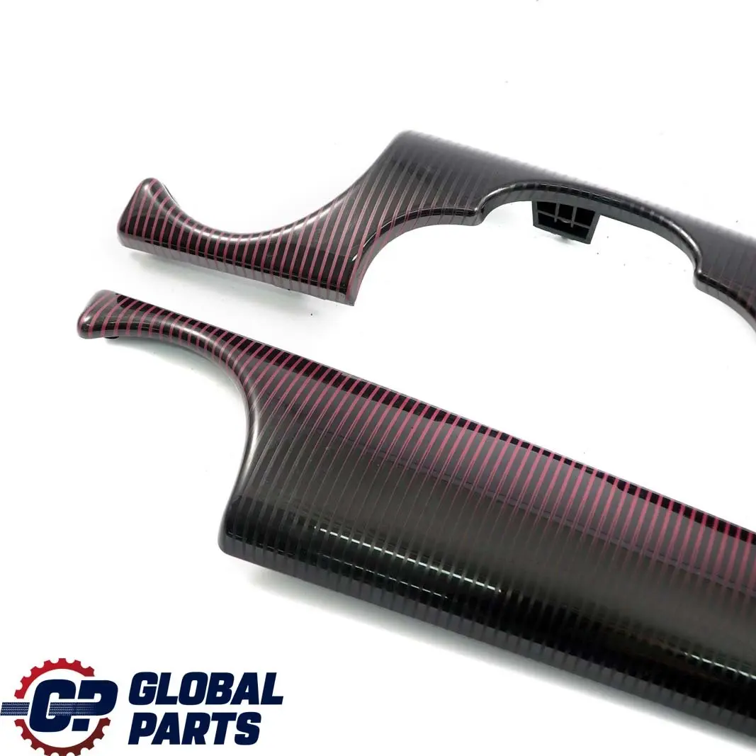 MINI Clubman R55 LCI Dashboard Panel Trim Cover Damson Red Set - SKU rhd-9239758 - Part number 9239758