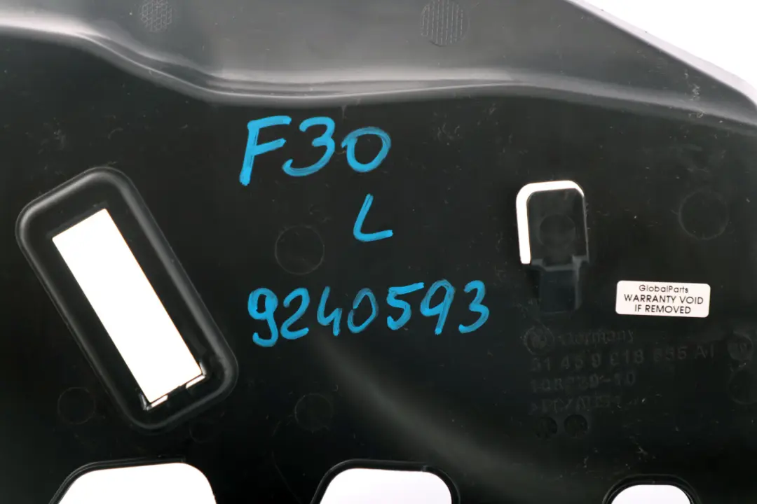 Passenger's Footwell Trim Panel Black to BMW 3 4 Series F30 F31 F32 with Part number 9240593 BMW 3 4 Series F30 F31 F32 Passenger's Footwell Trim Panel Black - SKU rhd-9240593 - Part number 9240593