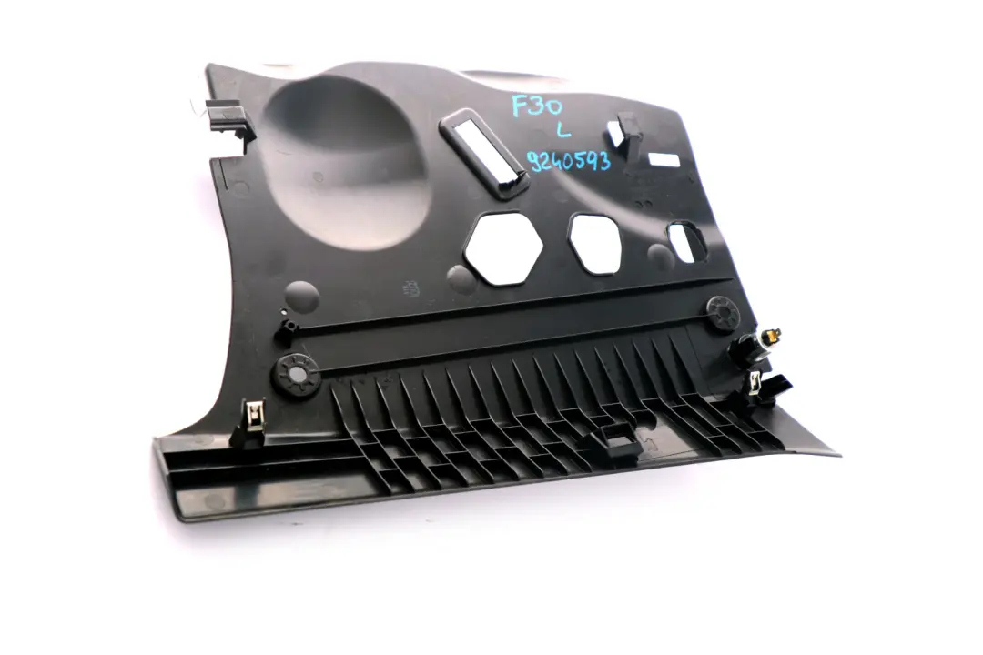 BMW 3 4 Series F30 F31 F32 Passenger's Footwell Trim Panel Black - SKU rhd-9240593 - Part number 9240593