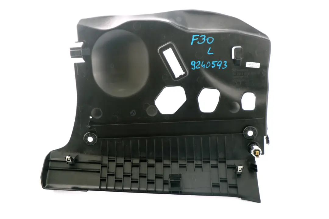 BMW 3 4 Series F30 F31 F32 Passenger's Footwell Trim Panel Black - SKU rhd-9240593 - Part number 9240593