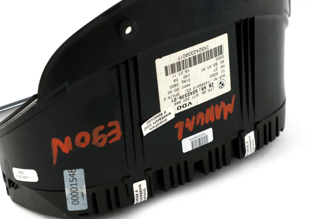 Instrument Cluster Speedo Clocks Manual Petrol to BMW 3 X1 Series E90 LCI with Part number 9242339 BMW 3 X1 Series E90 LCI Instrument Cluster Speedo Clocks Manual Petrol - SKU rhd-9242339 - Part number 9242339