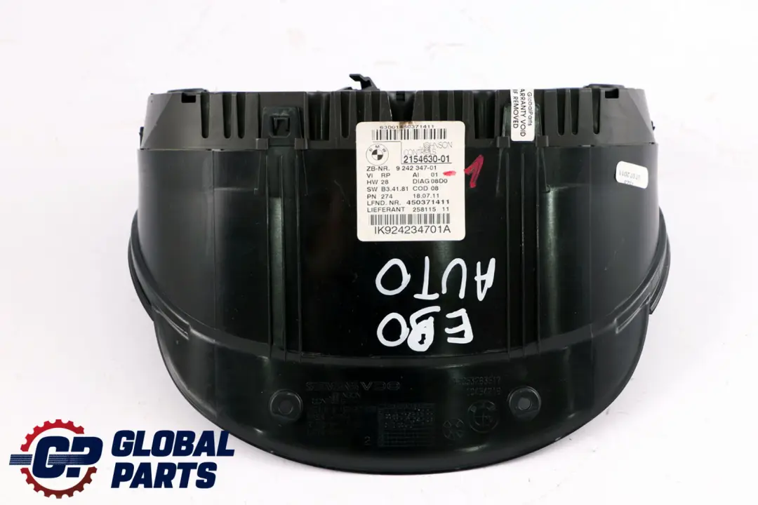 Instrument Cluster Speedo Clocks Diesel to BMW 3 X1 Series 1 E84 E90 E91 with Part number 9242347 BMW 3 X1 Series 1 E84 E90 E91 Instrument Cluster Speedo Clocks Diesel - SKU rhd-9242347-1 - Part number 9242347