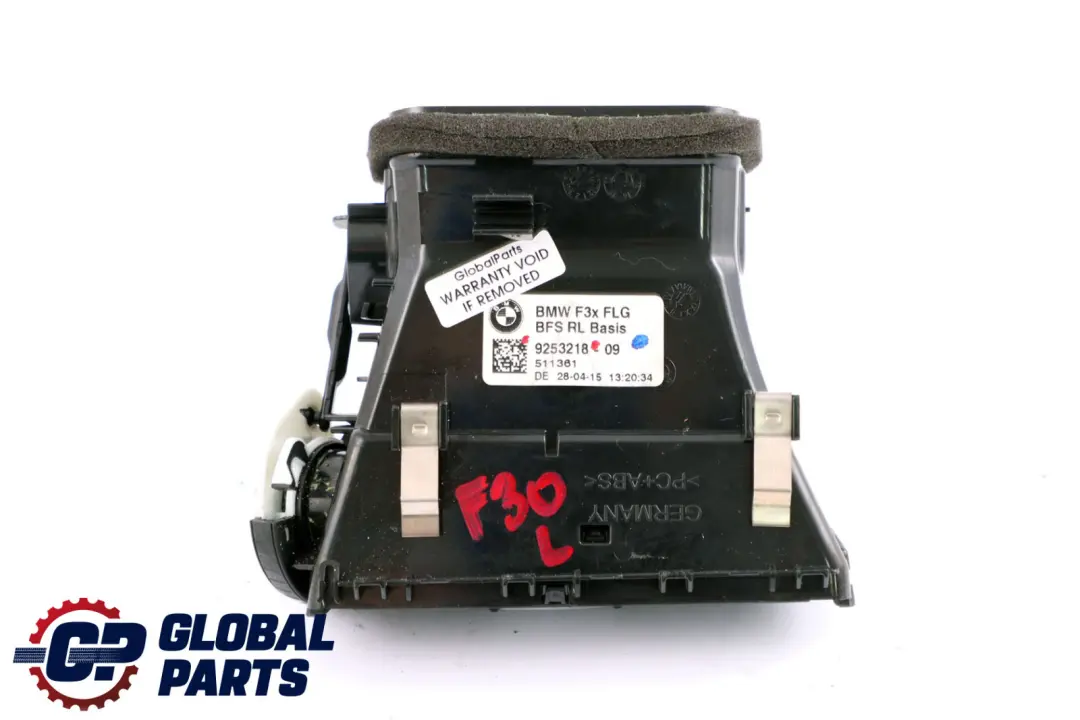 Fresh Air Grille Dash Vent Left N/S to BMW 3 4 Series F30 F31 F32 F33 with Part number 9253218 BMW 3 4 Series F30 F31 F32 F33 Fresh Air Grille Dash Vent Left N/S - SKU rhd-9253218 - Part number 9253218