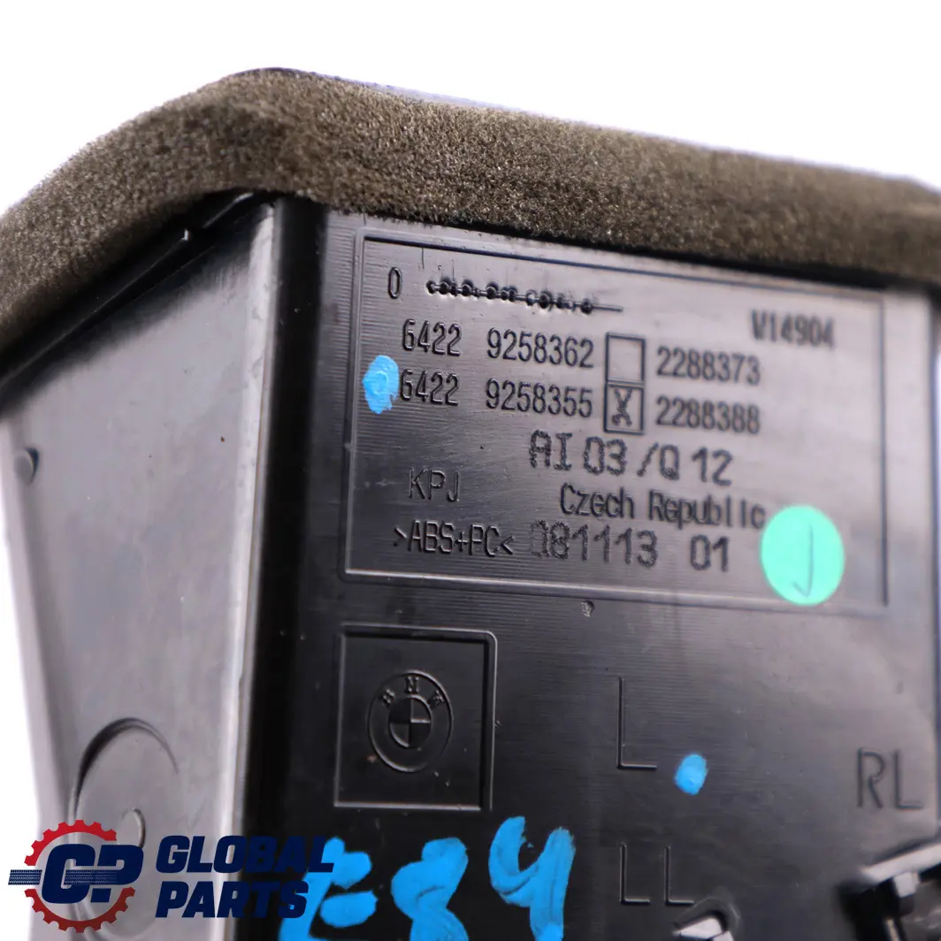 BMW X1 Series E84 Fresh Air Grille Left N/S Vent Dash Dashboard - SKU rhd-9258355 - Part number 9258355