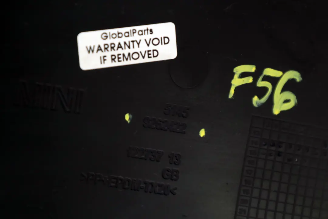 BMW Mini F55 F56 Trim Panel Instrument Panel Driverside Bottom Black - SKU rhd-9262422 - Part number 9262422