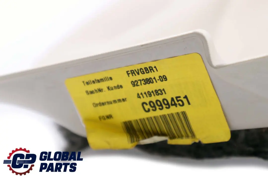 BMW 7 Series F01 F02 LCI Passenger's Footwell Trim Panel Bottom Elfenbeinweiss - SKU rhd-9273801 - Part number 9273801