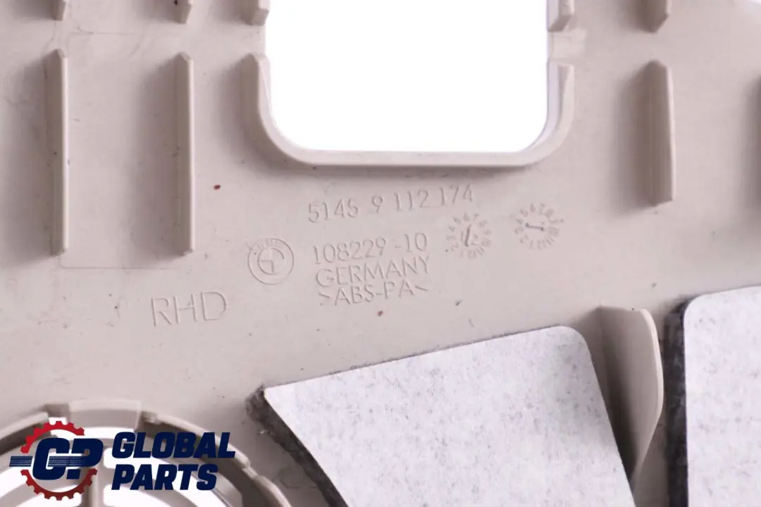 BMW 7 Series F01 F02 LCI Driver's Footwell Trim Panel Bottom Elfenbeinweiss - SKU rhd-9273802 - Part number 9273802