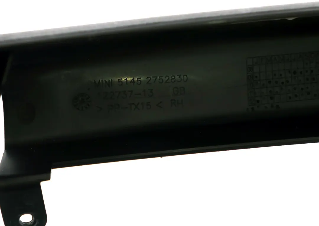 Knee Protection Cover Trim Passenger's Side Left N/S Carbon Blac to BMW Mini 1 R56 with Part number 9284587 BMW Mini 1 R56 Knee Protection Cover Trim Passenger's Side Left N/S Carbon Blac - SKU rhd-9284587-1 - Part number 9284587