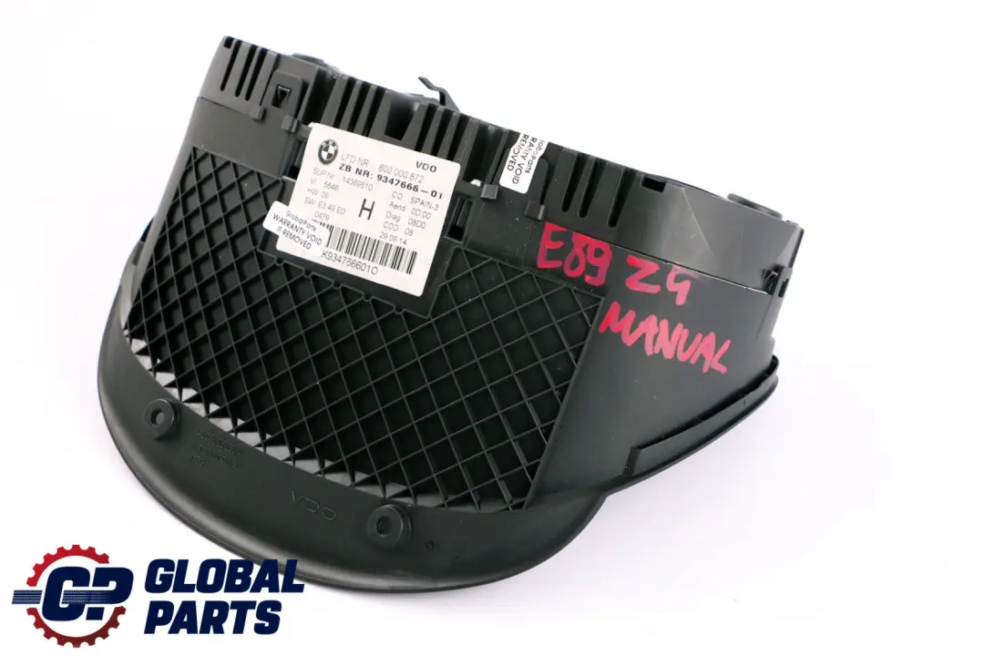 BMW Z4 Series E89 Instrument Cluster Petrol Speedometer Manual MPH - SKU rhd-9347666 - Part number 9347666