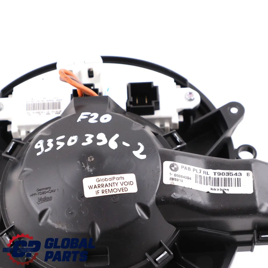 BMW 1 3 Series F20 F21 F30 F31 Heater Fan Blower Unit Air Conditioning - SKU rhd-9350396-2 - Part number 9350396