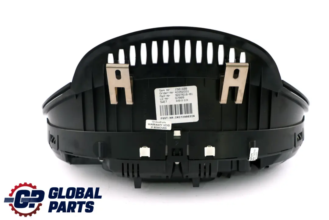 Instrument Cluster Speedo Clocks Manual 9227616 to BMW 5 Series F10 with Part number 9358983 BMW 5 Series F10 Instrument Cluster Speedo Clocks Manual 9227616 - SKU rhd-9358983 - Part number 9358983