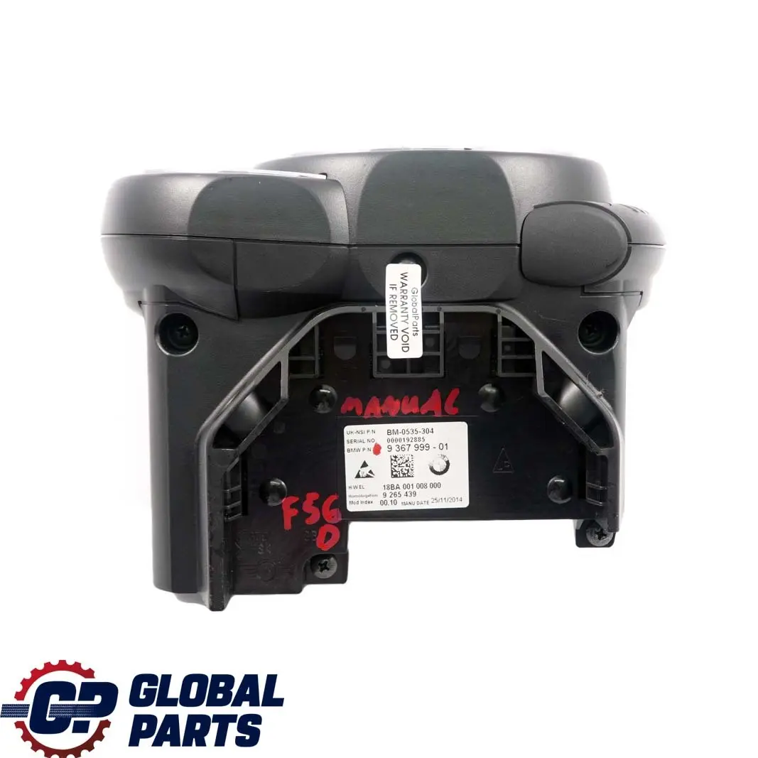 Mini Cooper D F55 F56 Speedometer Speedo Clock Instrument Cluster - SKU rhd-9367999 - Part number 9367999